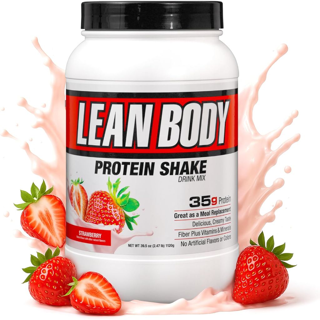 Labrada Nutrition Lean Body Protein Shake Drink Mix - Strawberry, 2.47 lb