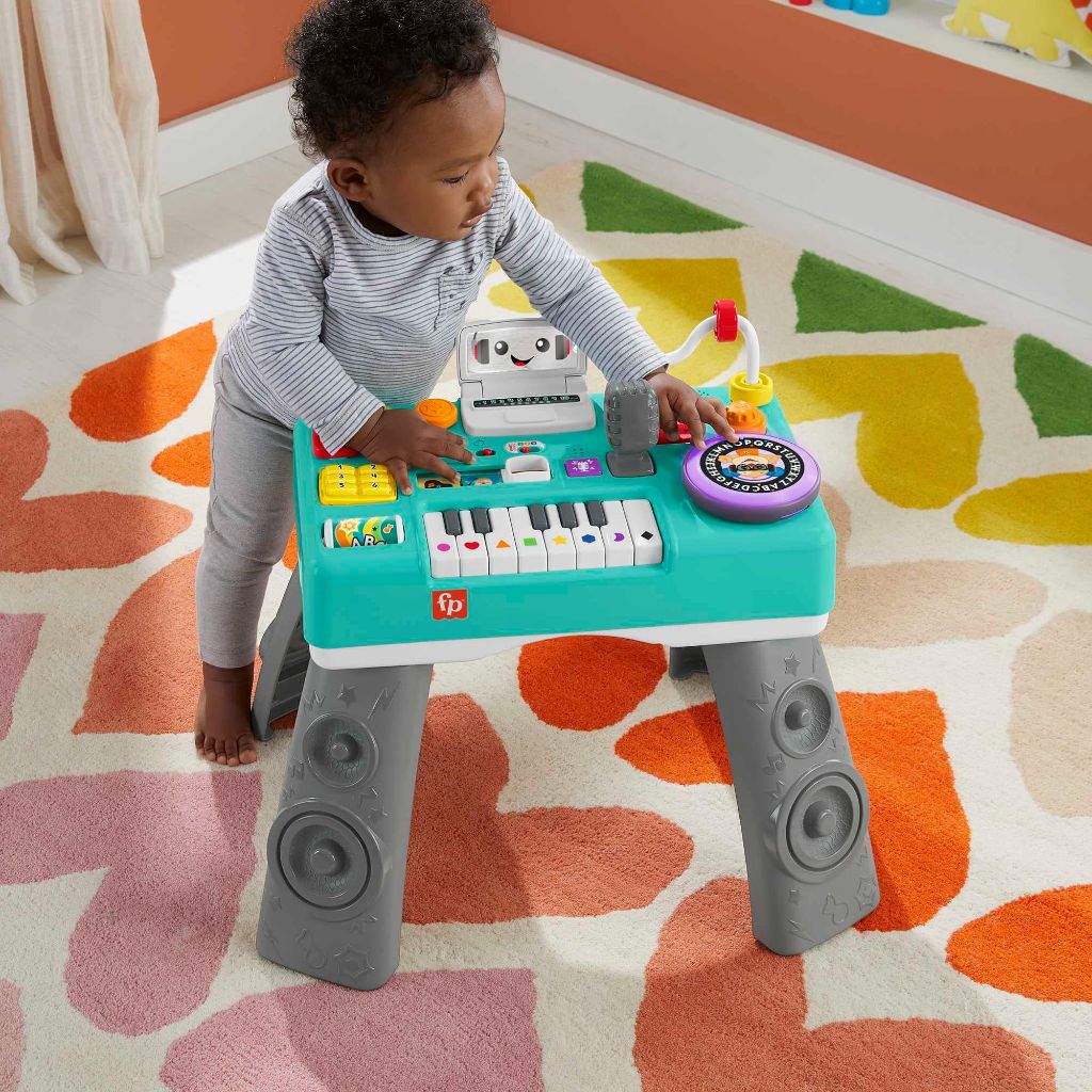 Fisher-Price Laugh & Learn DJ Activity Table | Bright and Musical Baby Activity Table