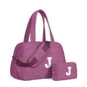 Vogewood Stocking Stuffers Teen Girls-Duffle Bag with Initial, Spend The Night Bags for Women，Overnight Bag with Wet Pocket，Gift Set for Women-Travel Bags Personalized Gym Tote with Makeup Pouch