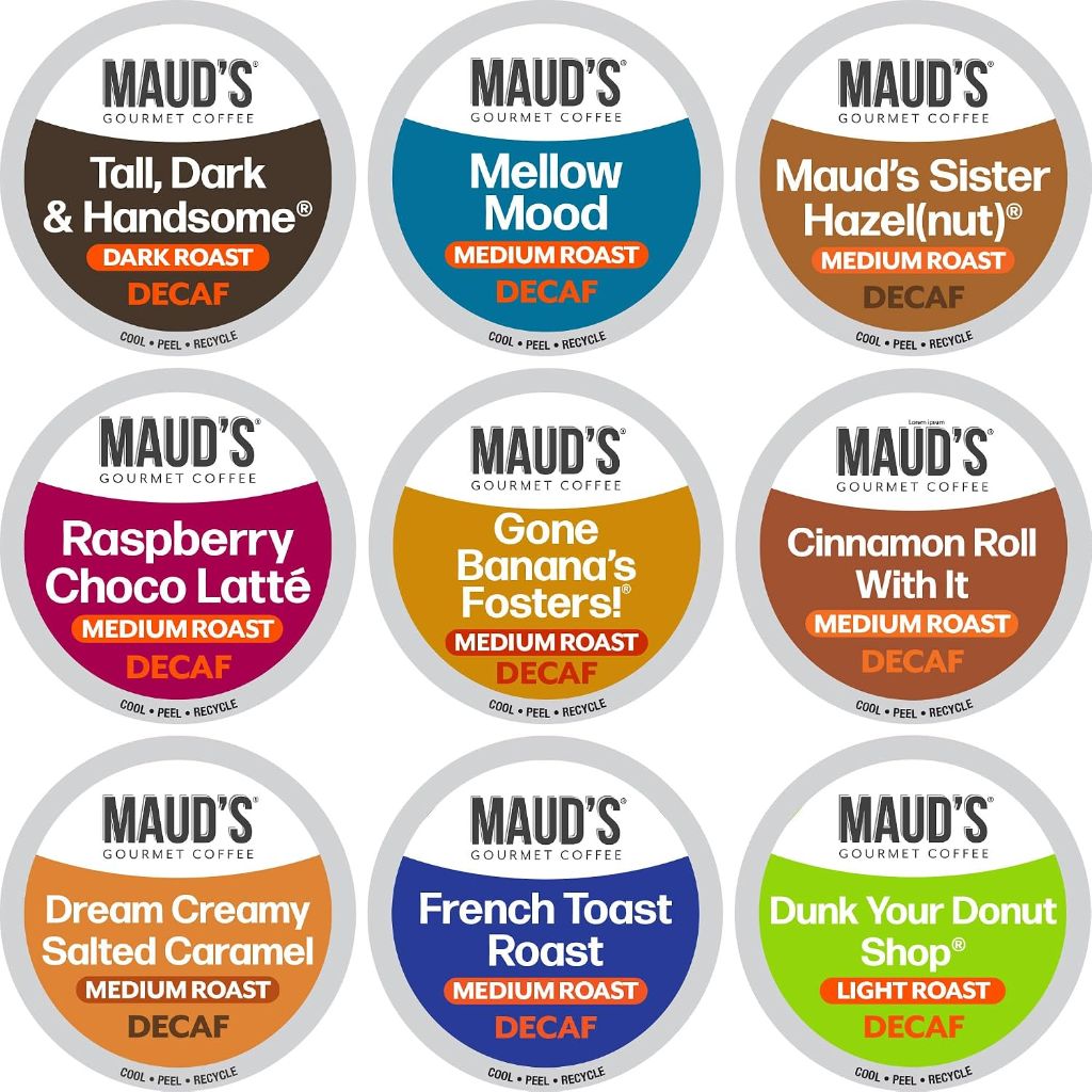 Maud's Decaf Coffee Pods Variety Pack, 80 ct