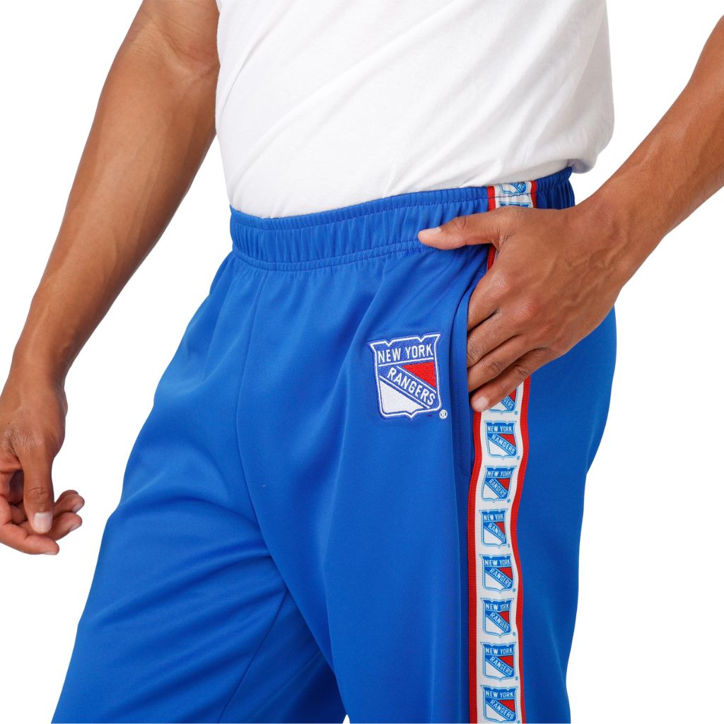FOCO Men's Standard NHL Team Color Stripe Logo Track Suit Pants