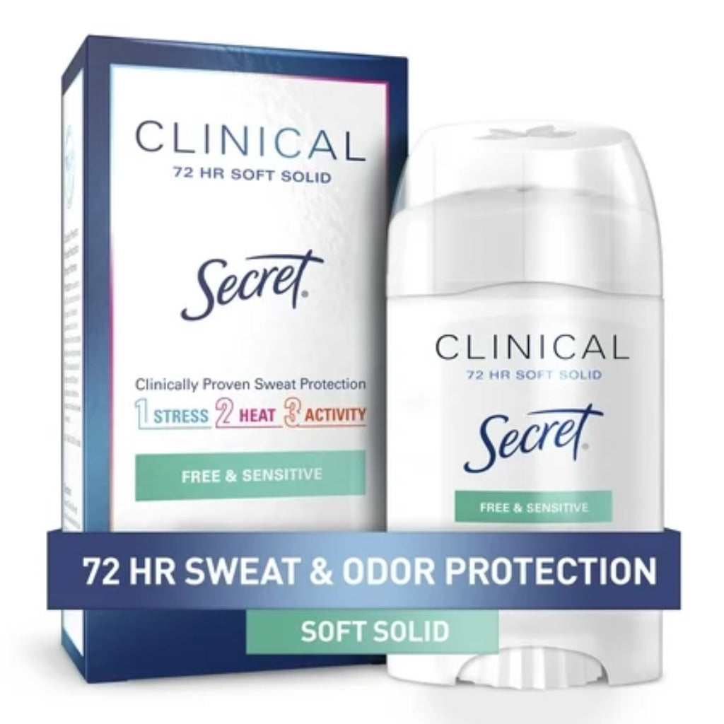 Secret Clinical Soft Solid Antiperspirant and Deodorant  Unscented Sensitive  1.6 oz
