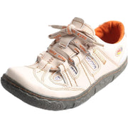 TMA EYES Women's Casual Lace-Up Breathable Mesh and Leather Sneaker