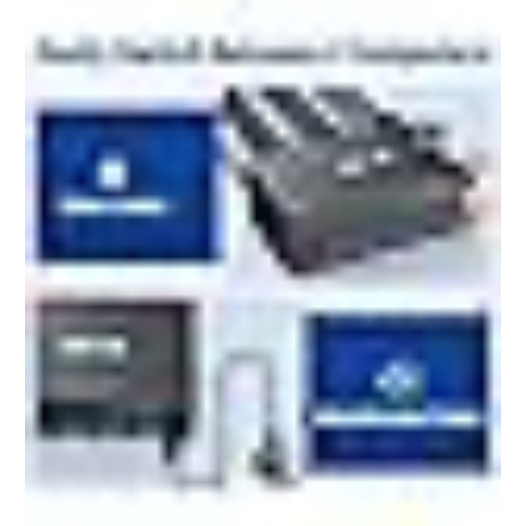 HDMI + 2 Displayport KVM Switch 3 Monitors 2 Computers, ANXQQ 8K@60Hz 4K@144Hz Triple Monitor KVM, Monitor Switch for 2 Computers 3 Monitors with 4 USB 3.0 Ports, Wired Remote and Power Adapter