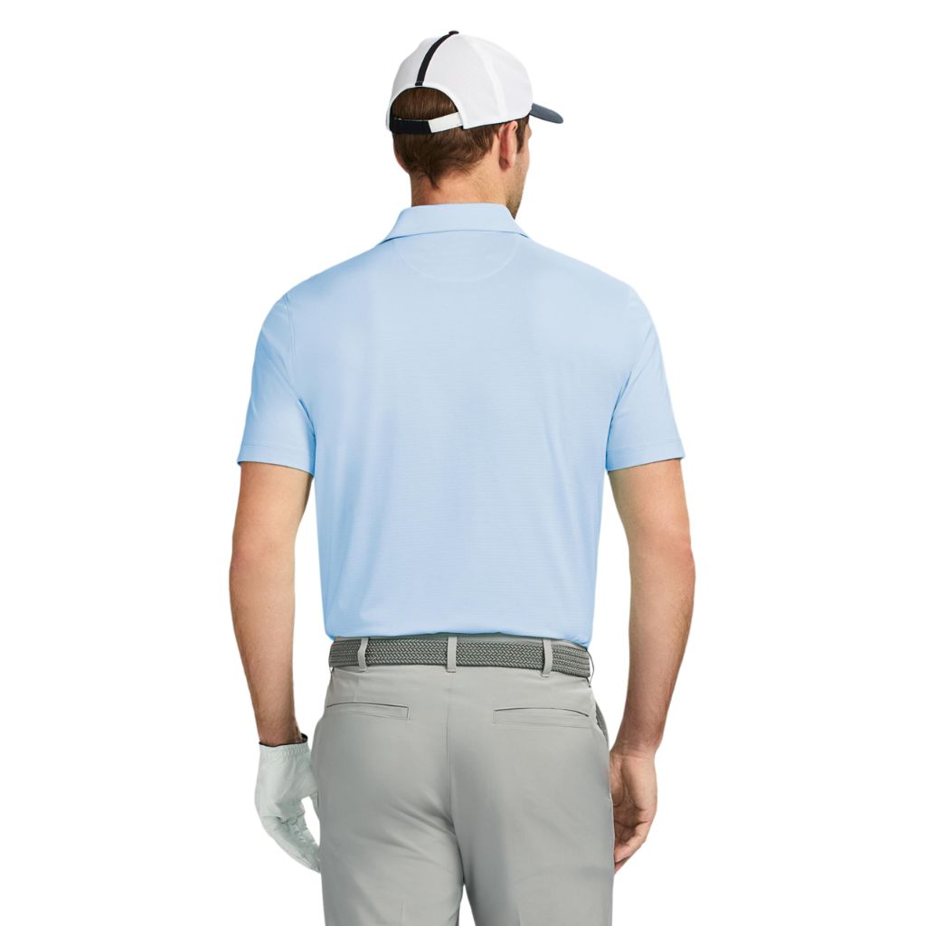 Izod Men's Swingflex Performance Mesh Polo, Placid Blue, SZ L