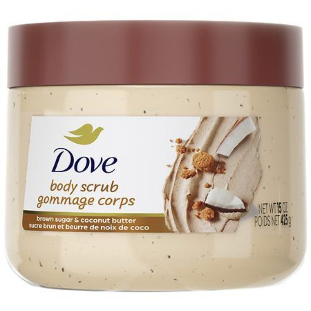 Dove Exfoliating Body Scrub - Brown Sugar and Coconut Butter, 15 oz
