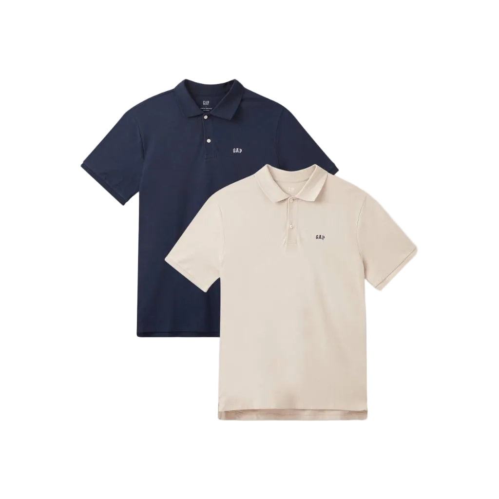 GAP Mens 2-Pack Logo Polo Blue/Multi M