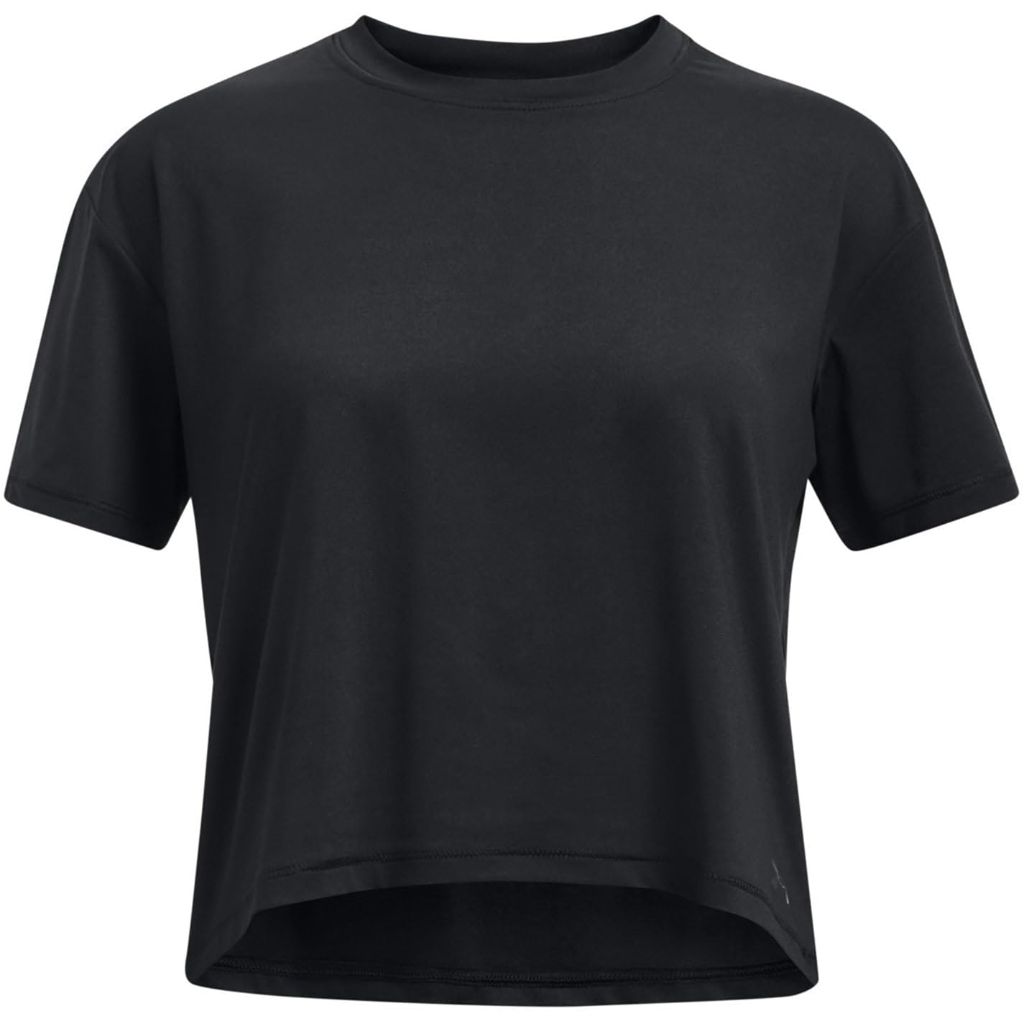 Under Armour Girls Motion Short Sleeve T Shirt, Black/Jet Gray, Large