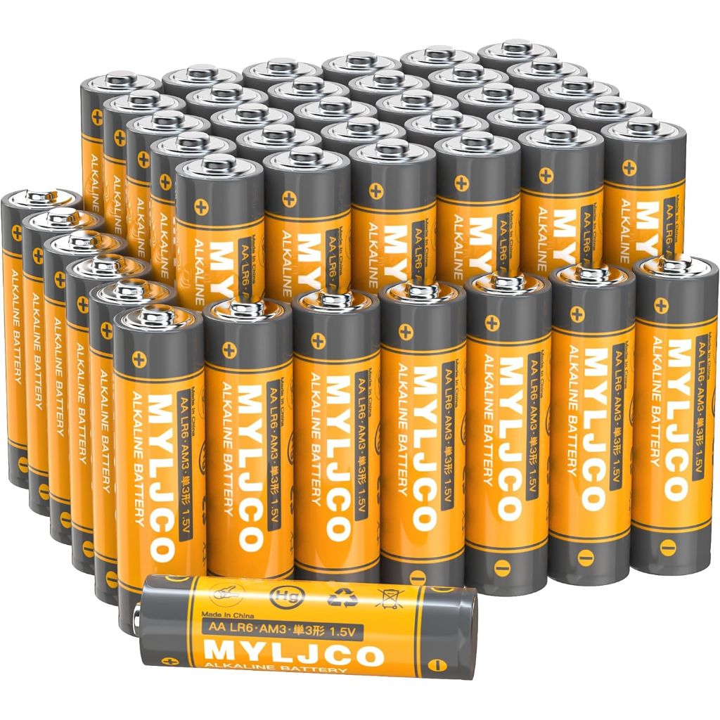 High-Performance 1.5V Alkaline Batteries - AA - 100ct