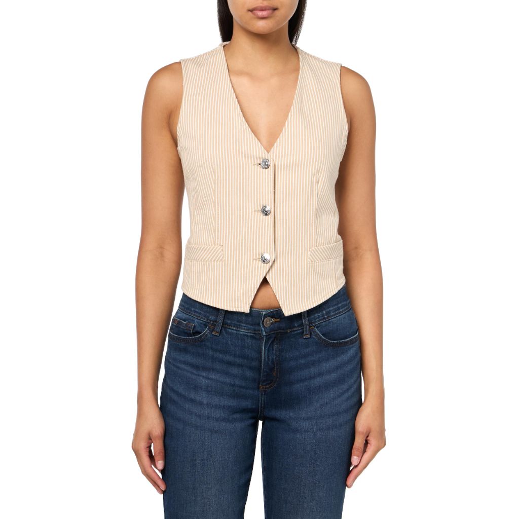 Steve Madden Apparel SELENE VEST, Khaki, X-Small