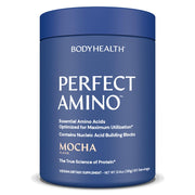 BodyHealth PerfectAmino BCAA and EAA Powder for Pre and Post Workout - Mocha, 60 Servings