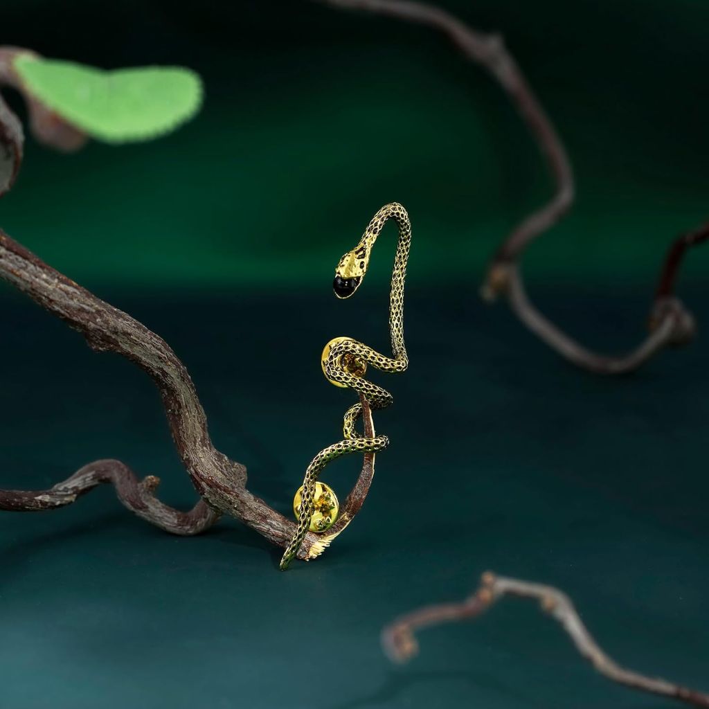 HZMAN Gothic Snake Brooches for Men