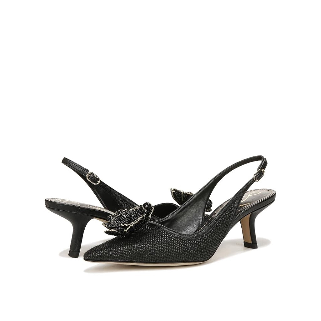 Sam Edelman Women's Bianka Flora Pointed Toe Slingback Pumps Size 7