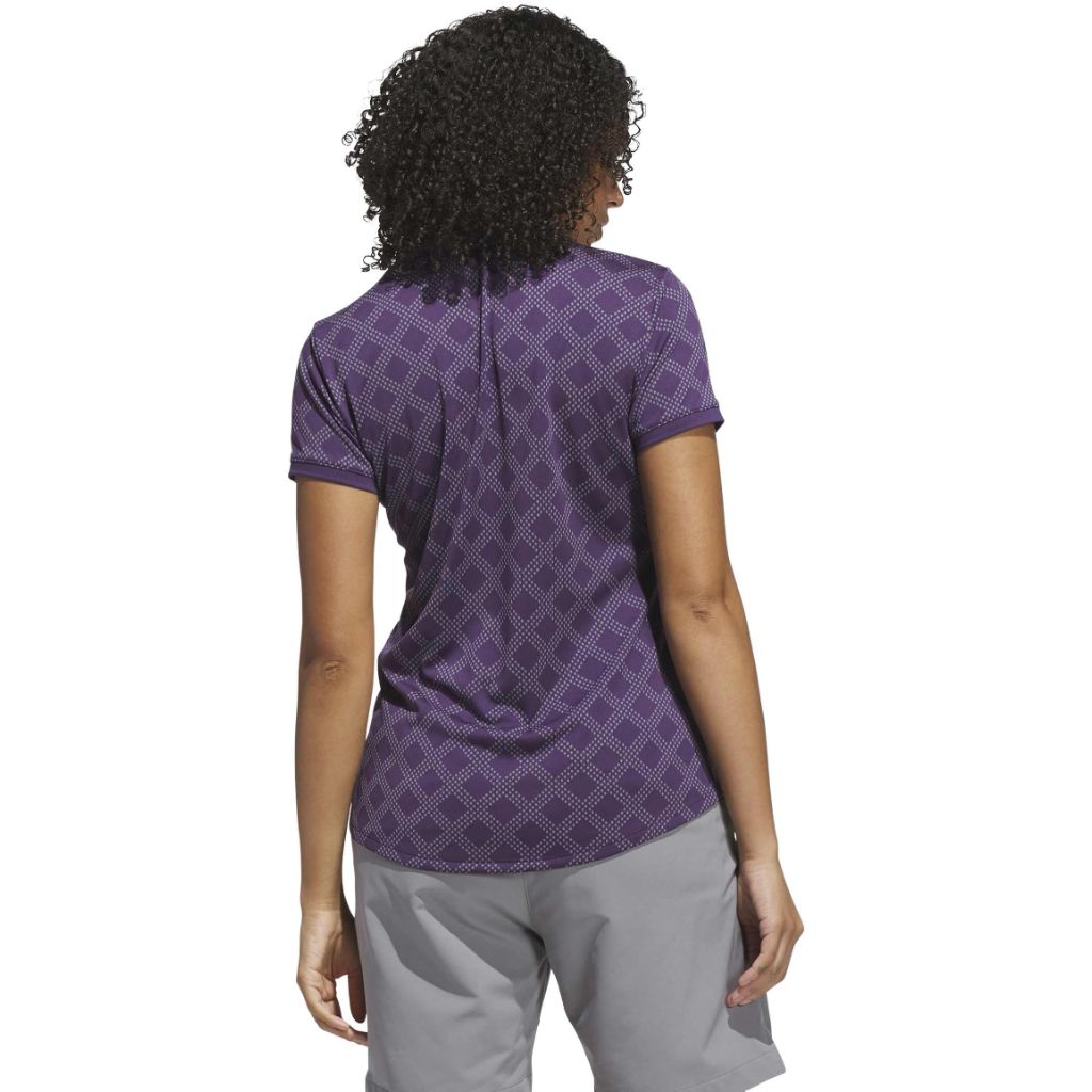 adidas Women's Ultimate365 Jacquard Polo Shirt - Collegiate Navy, XL