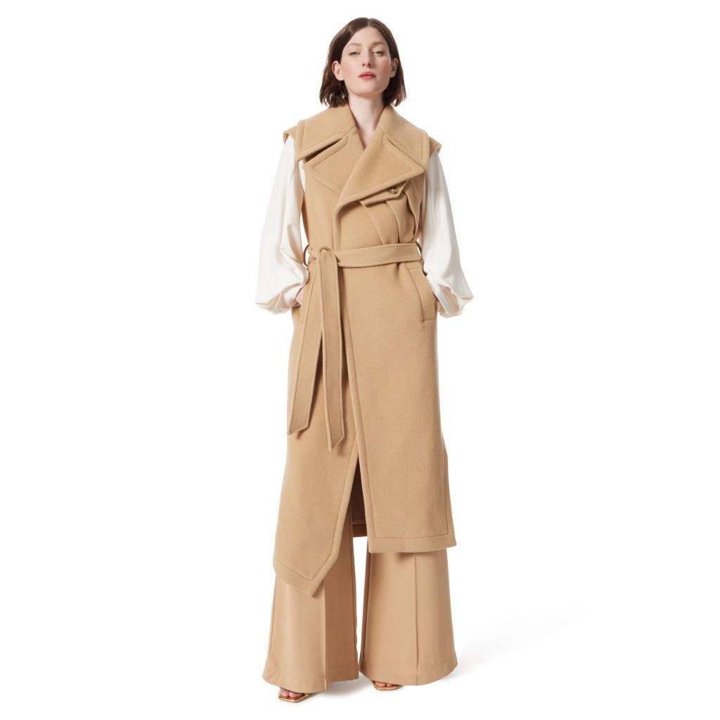 DO by Dee Ocleppo Womens Dee High Rise Pull On Pin Tuck Pant, Camel - size S
