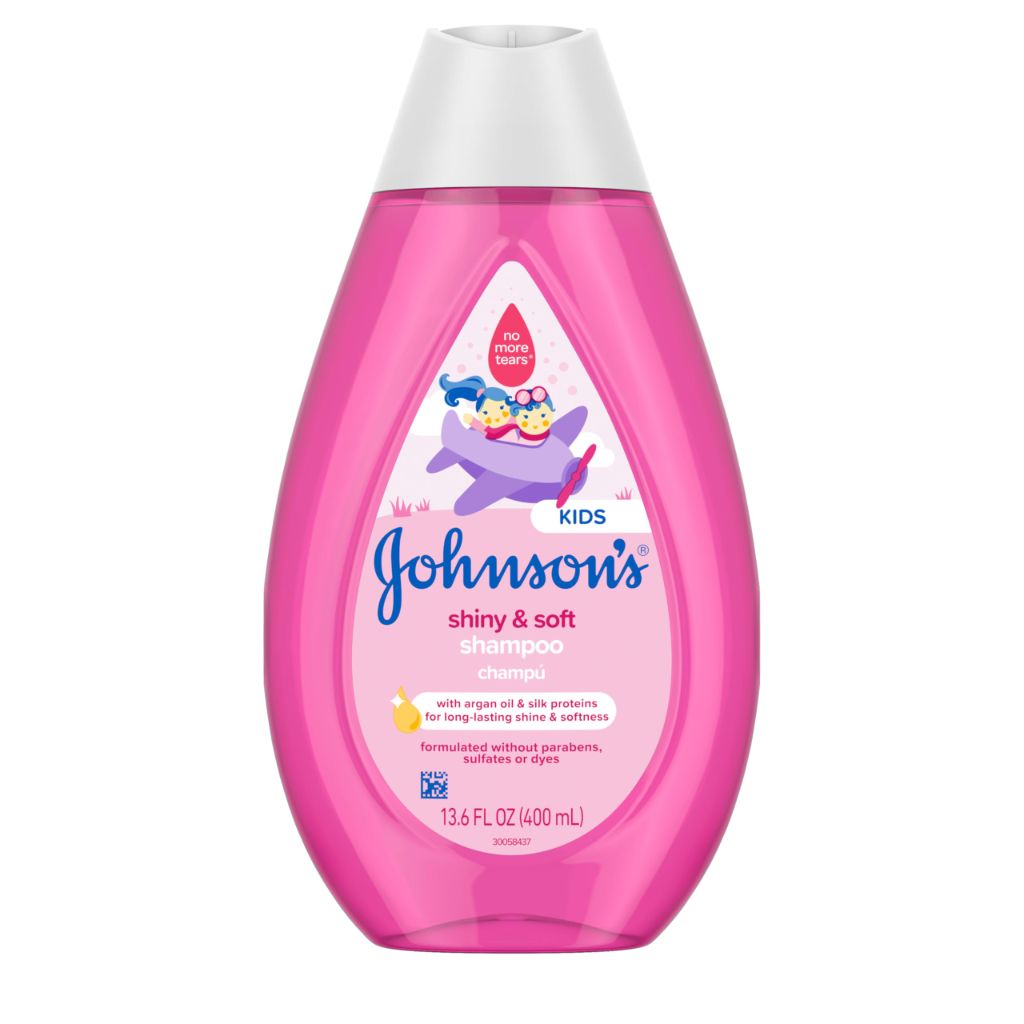 Johnson's Shiny & Soft Kids' Shampoo with Argan Oil & Silk Proteins, 13.6 fl. oz