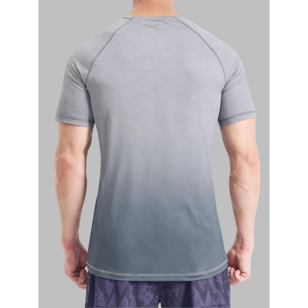 SZ M, EZRUN Men's Swim Shirts UPF 50+ Sun Protection Rash Guard T-Shirts