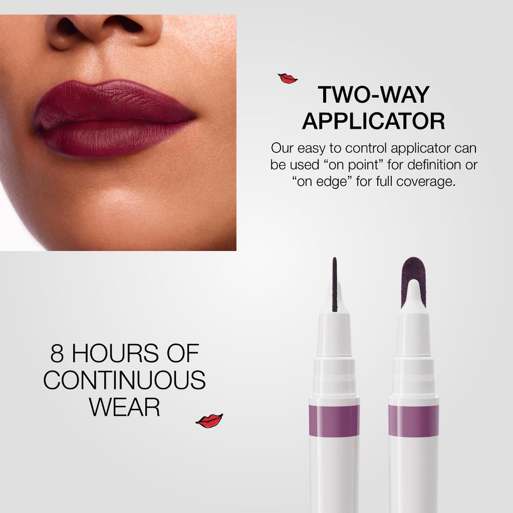 Stila Calligraphy Lip Stain Long-Lasting Tint, Amelia, 22 Fl. Oz.