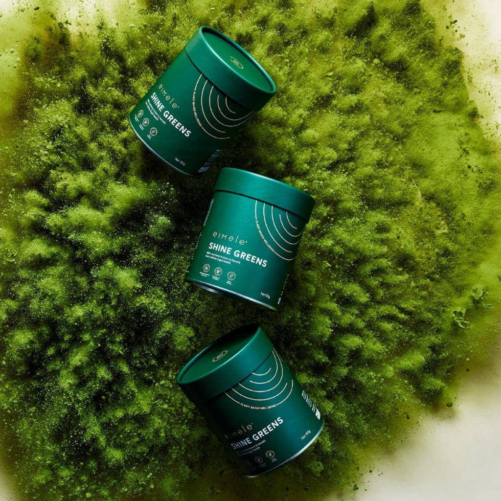 Eimele | Shine Greens | Plant-Based Superfood Greens Powder for Gut Health - 42 Servings (5.29oz)