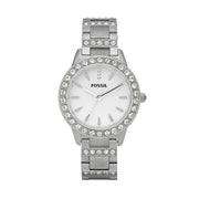 Fossil Women's Jesse Stainless Steel Three-Hand Silver Glitz 34mm Watch - ES2362