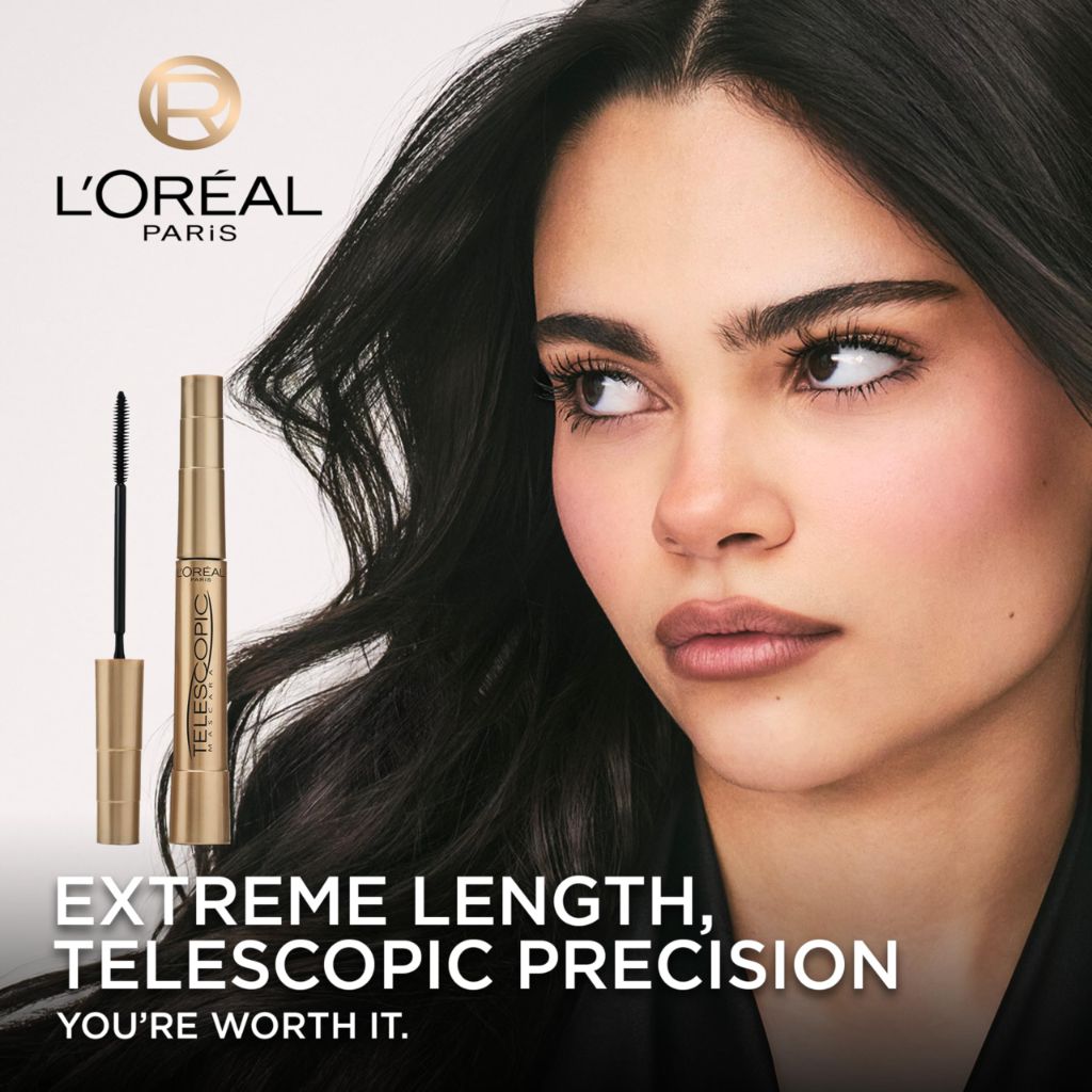 L'Oreal Paris Makeup Telescopic Original Lengthening Mascara, 935 Carbon Black - 0.27 fl. oz.