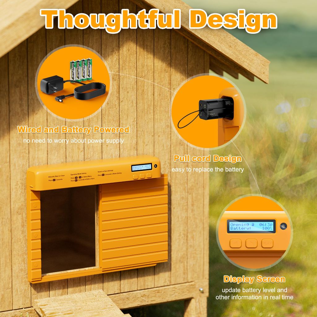 Battery Powered Automatic Chicken Coop Door