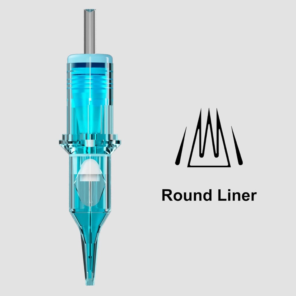 BIGWASP X Tattoo Cartridge Needles 1211RL - 20Pcs 11RL #12 Standard 0.35mm 11 Round Liner Disposable Tattoo Needles for Rotary Tattoo Machines BB:11/29