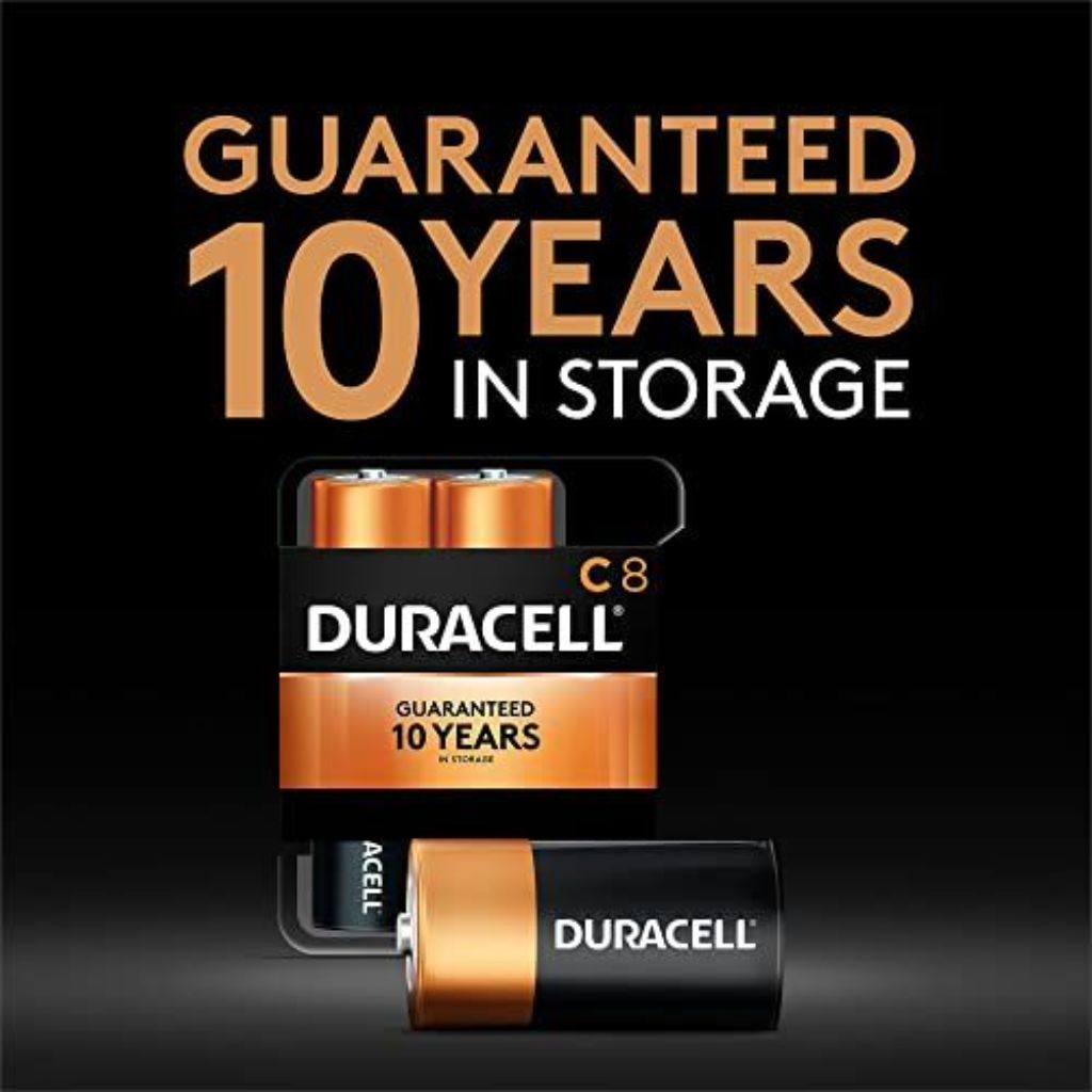 Duracell Coppertop Long-Lasting Alkaline Batteries - C Cell - 10 Pack