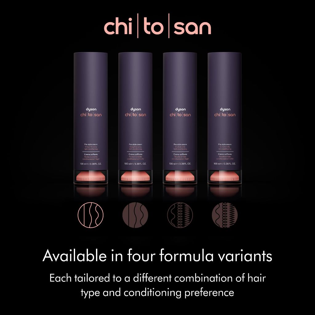 Dyson Chitosan Pre-Style Cream Straight to Wavy Rich Conditioning Cream - 3.38 fl. oz.