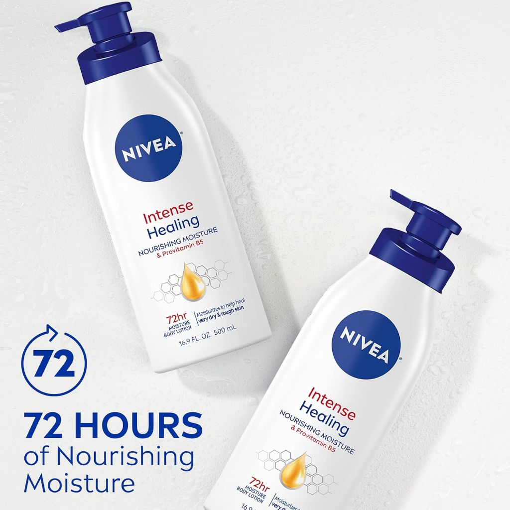 Nivea Intense Healing Moisturizer for Dry to Very Dry Skin - 16.9 fl. oz. (With Pump)