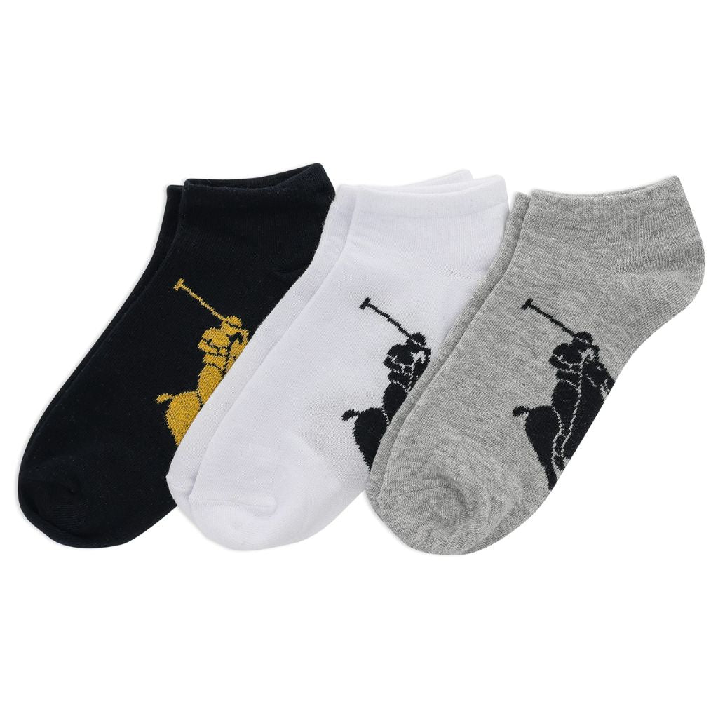 Polo Ralph Lauren Big Polo Player Men's 3-Pack Socks 10-13 (Multi)