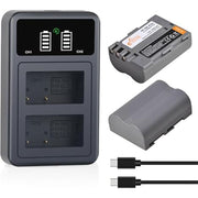 Pickle Power EN-EL3e Battery 2-Pack and LED Dual Charger for Nikon Digital SLR Cameras