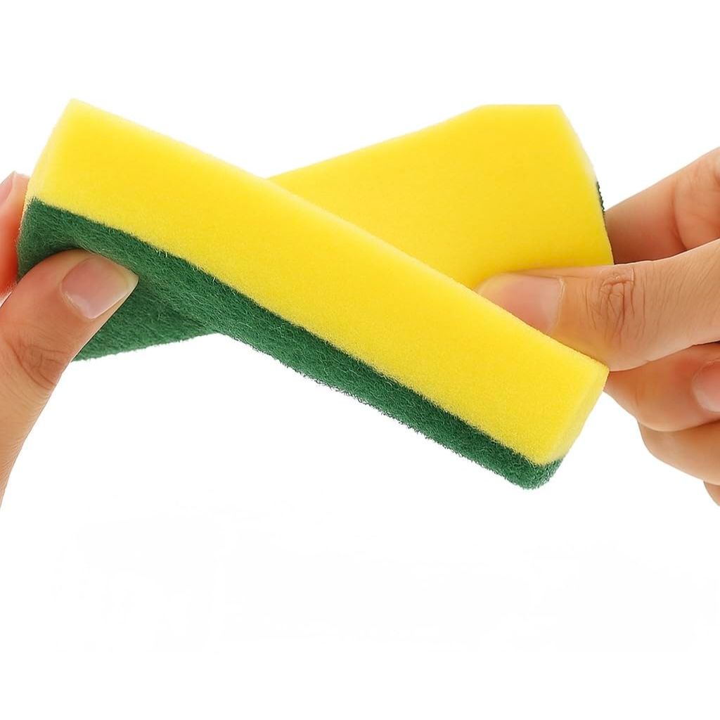 The FaarSky Double-Sided Kitchen Cleaning Sponges, 10-Pack, Heavy-Duty Scrubbing and Soft Absorbent Sides, Non-Scratch