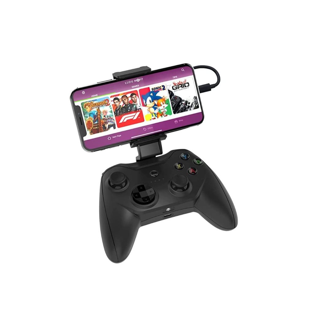 Rotor Riot Lightnight Connected Gamepad for iOS iPhone - Wired with L3 + R3 Buttons - Black
