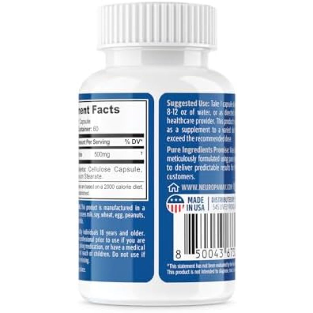 NeuropAWAY Elements Acetyl L-Carnitine 500mg - 60 Capsules