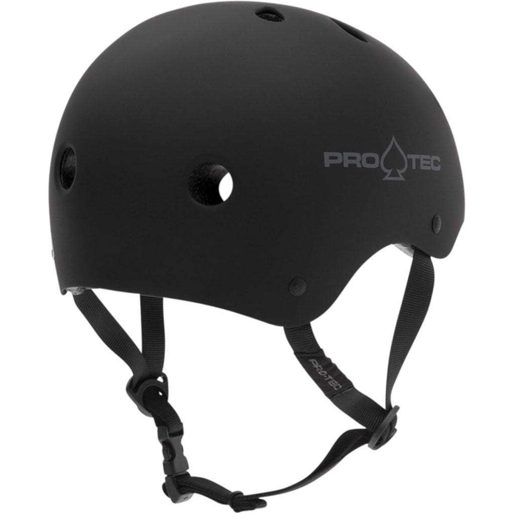 Protec Helmets - Classic Skate SM 21.3 to 22in (54 to 56 Cm) Matte Black BMX/Skate