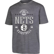 Ultra Game Youth NBA Official Super Soft Mad Props T-Shirt - Brooklyn Nets, Heather Charcoal (Size 18-20)