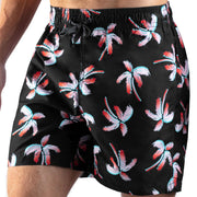 Kanu Surf Men's Havana Swim Trunks (Regular & Extended Sizes), Palm Beach Black, X-Large