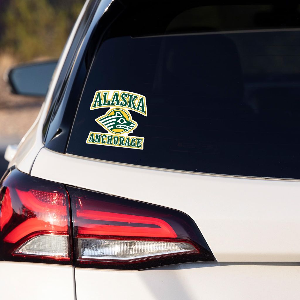 Rico Industries NCAA Alaska–Anchorage Seawolves 5" x 7" Vinyl Die-Cut Decal - Car/Truck/Home Accessory