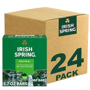 Irish Spring Bar Soap for Men, Original Clean, Smell Fresh and Clean for 12 Hours, Men Soap Bars for Washing Hands and Body, Mild for Skin, Recyclable Carton, 3.7 Ounce - 3 Count (Pack of 8)