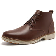 OrthoComfoot Men's Business Chukka Boots - Brown, Size 12