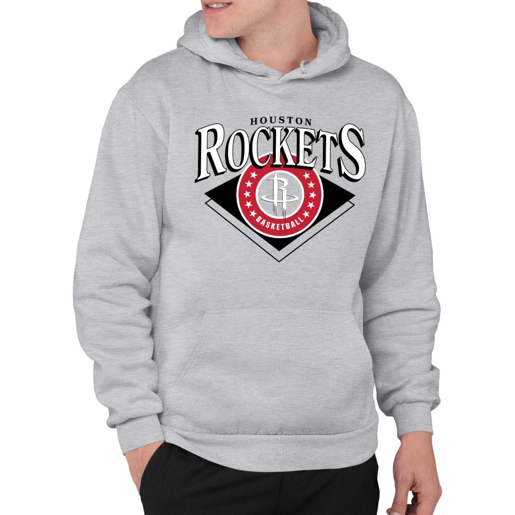 Junk Food NBA - Houston Rockets - Court Classic - Officially Licensed Adult Pullover Fleece Hoodie, Large