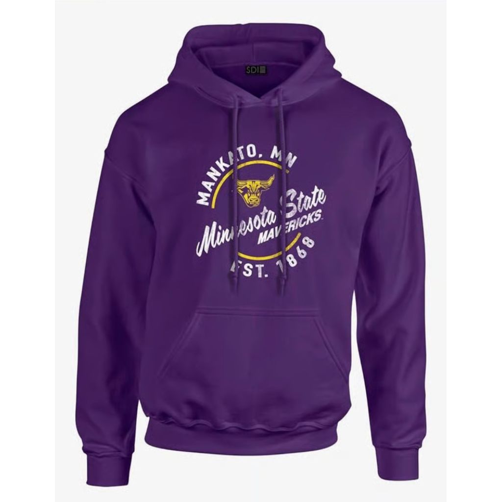 SZ S, Minnesota State University Makato 50/50 Hoodie, Purple