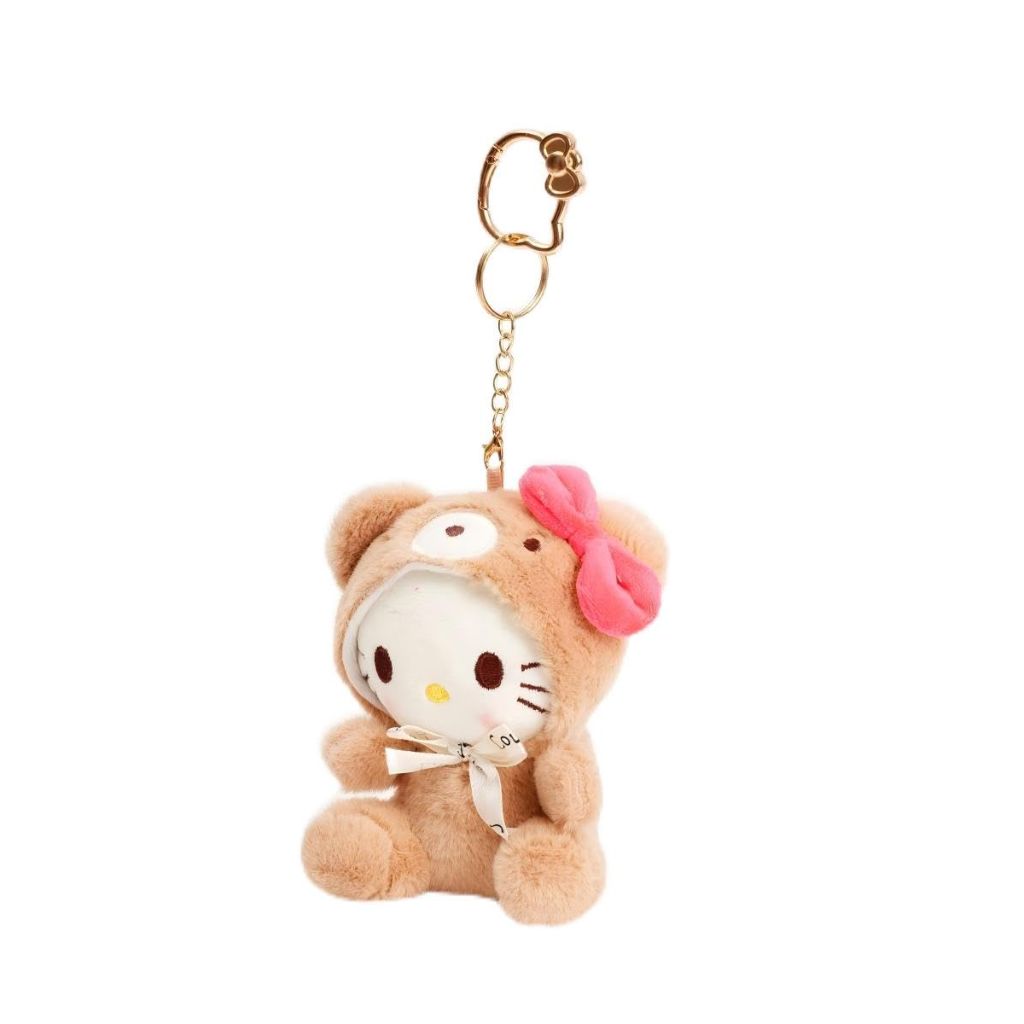 Off-Mess Cute Plush Bag Charm for Women Purses, Backpack - Mini Soft Stuffed Keychain, 4"+ 5" Lovely Decorative Accessories for gift