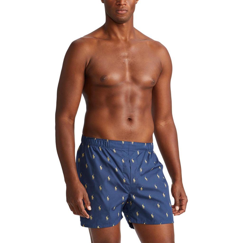 SZ M, POLO RALPH LAUREN Men's Classic Fit Woven Cotton Boxers