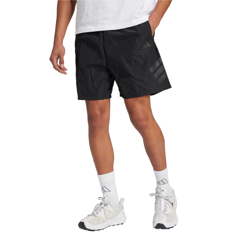 Adidas Men's Future Icon 3-Bar Woven Sportswear Shorts, Black, 3X-Large