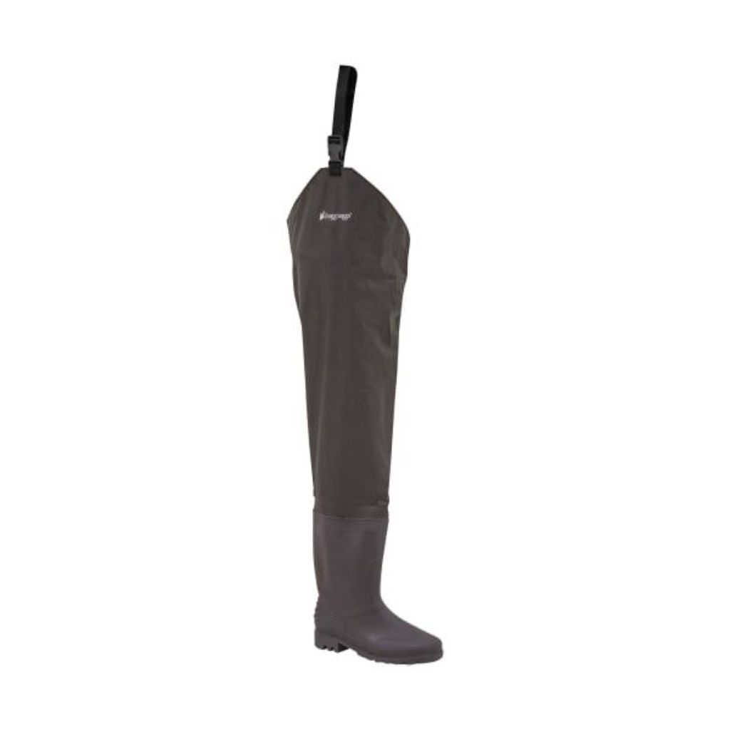 Frogg Toggs Rana II Bootfoot PVC Felt Hip Wader - Brown, Size 11