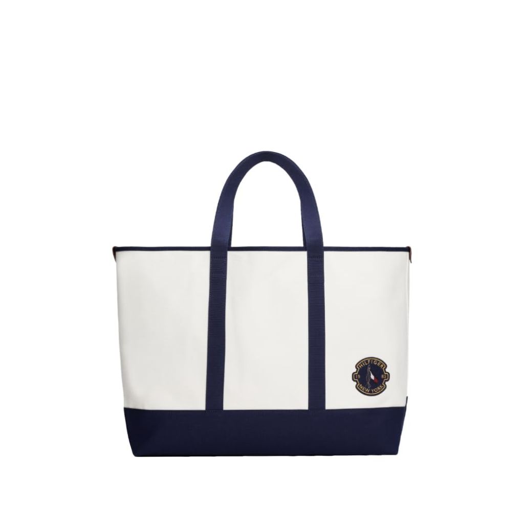 Tommy Hilfiger Mens Summer Tote, WHITE/PREPPY NAVY