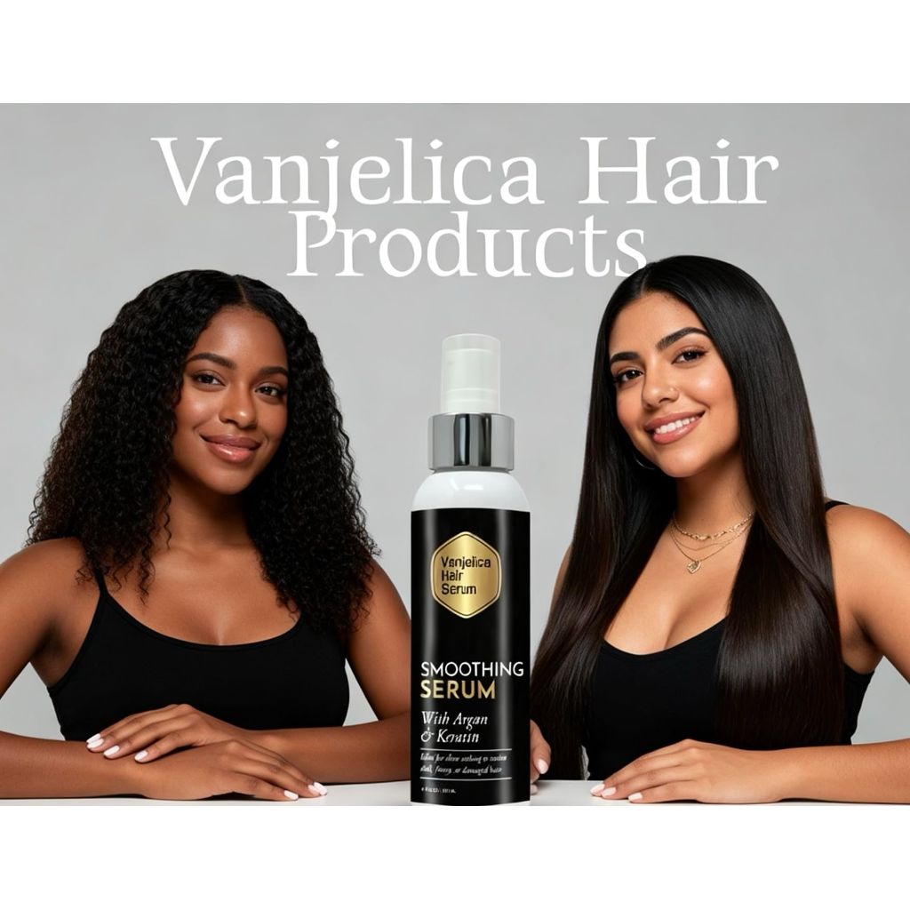 Vanjelica Hair Smoothing Serum w/Argan & Keratin - 4 fl. oz.