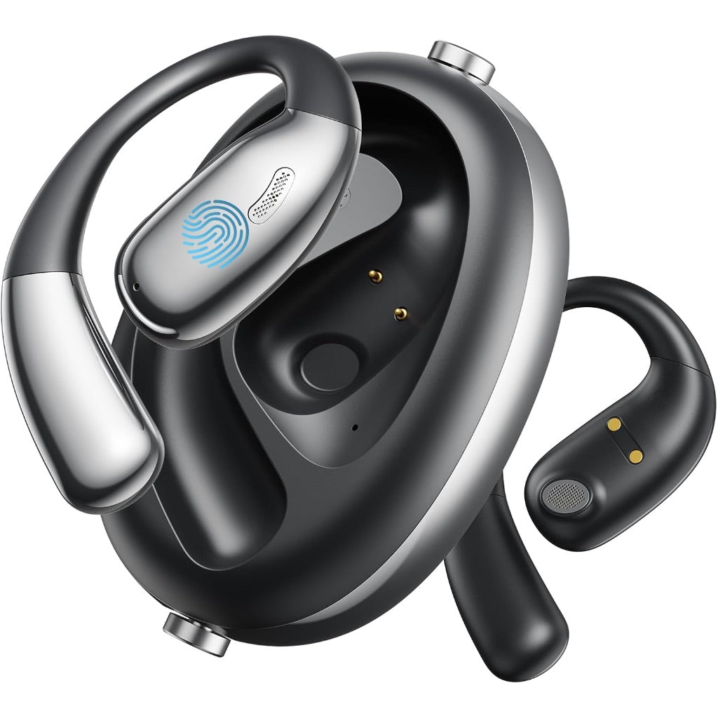 AI Translation Earbuds - Real Time with AI App Supporting 145 Languages, Clear Sound Quality, Long Battery Life - Black